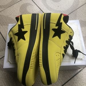 Bape X Marvel Animation pikachu style DIY  men fashions sprots shoes size 8